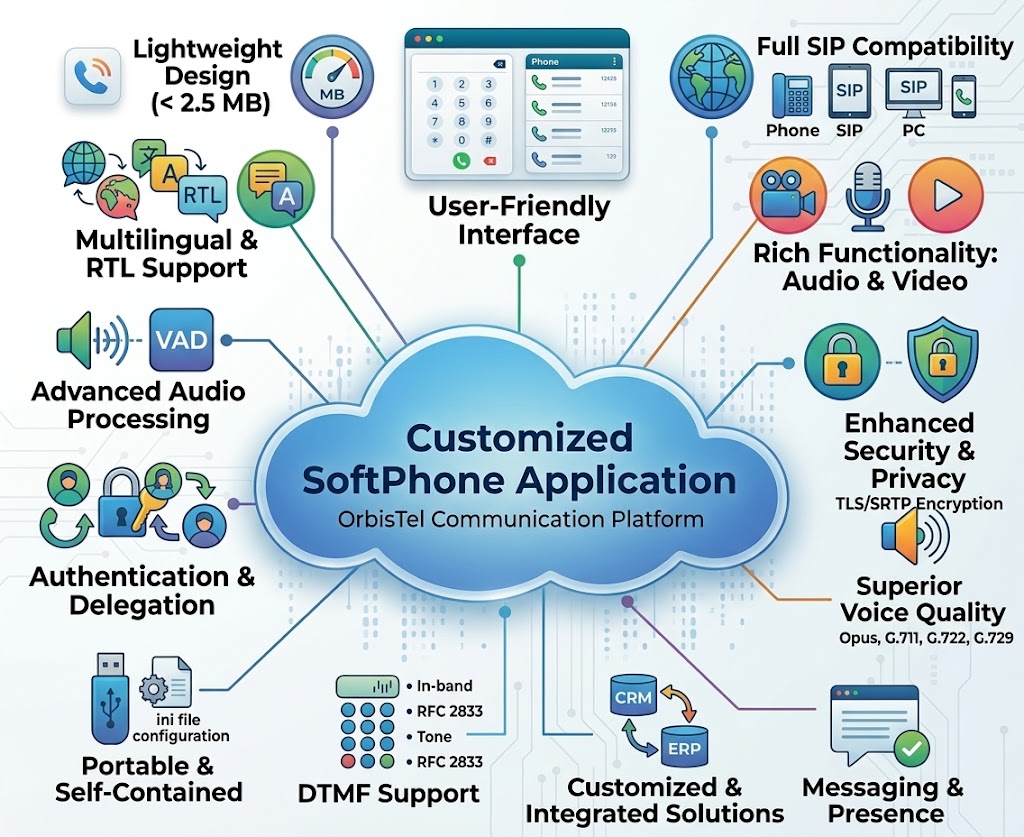 Customized SoftPhone Application